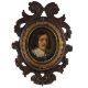 Late 17th Century Italian/ Spanish School Miniature portrait of a gentleman with a lace ruff, oil on - Image 2 of 3