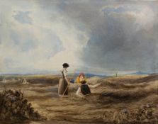 William Turner of Oxford (1789-1862) 'Group of haymakers' watercolour, 18cm x 23cm Provenance: