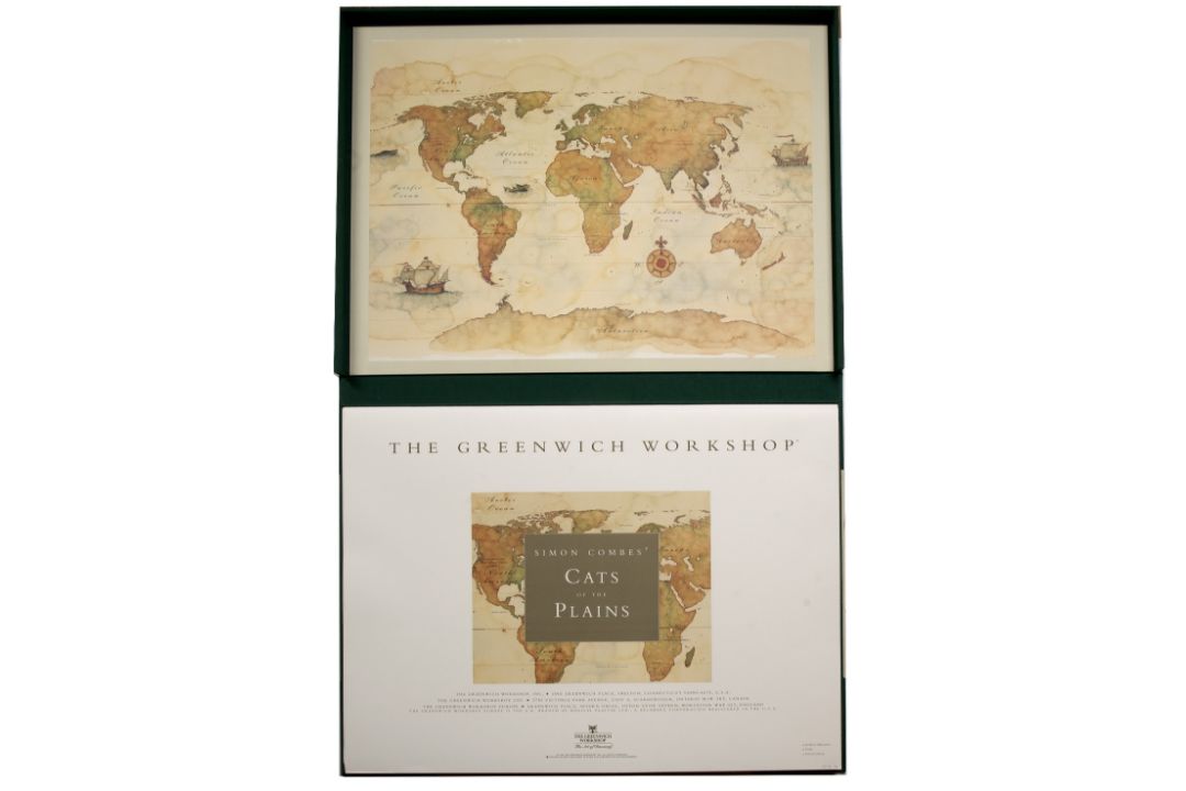 Simon Combes (1940-2004) 'Great Cats Adventure' folio, in original box with booklet - Image 3 of 4