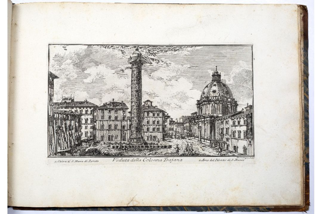 (Book) Nuova Raccolta Delle Piu Belle Vedute di Roma ..., obl, folio, half calf, 39 monochrome - Image 4 of 4