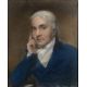 18th Century English School Portrait of Samuel Foote (1720-1777), pastel, the sitter with a raised - Image 1 of 3