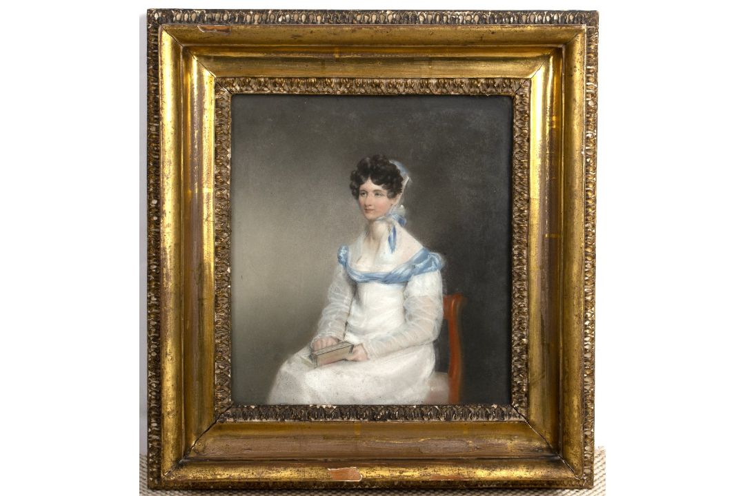 19th Century English School Group of four pastel three quarter length portrait studies, one - Image 7 of 12