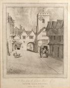 E. Howarth after John Baptiste Malchair (1731-1812) 'Magdalen Bridge in its old state' 41cm x