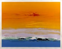 Donald Hamilton Fraser (1929-2009) 'Seaside Composition - Sunrise' screenprint, 233/250, signed in