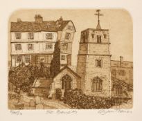 Glynn Thomas (b.1946) 'St. Benets' etching, numbered 74/100, signed in pencil lower right, unframed,