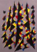 William Gear (1915-1997) 'Untitled' acrylic on paper, signed and dated 1983 lower right, 67cm x 48cm