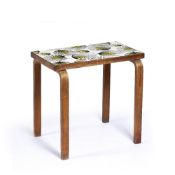 Bowman Bros Ltd Birch occasional table, in the manner of Aalvar Alto, stamped to the underside '