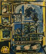 Pablo Picasso (1881-1973) 'L'Atelier, Les Pigeons, Velazquez' print, unsigned, 53.5cm x 45cm