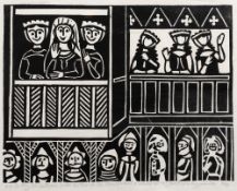 Attributed to Edward Bawden (1903-1989) 'So they led La Beale Isoud thither as she should stand