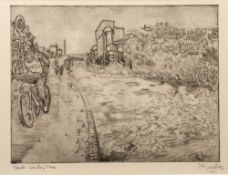 Tony Phillips (b.1952) 'Black Country Man' etching, numbered 3/50, signed lower right, 34cm x 44cm