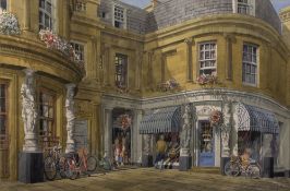 Jeremy Duncan (Contemporary) 'Jilling & Bracey' watercolour, signed in pencil lower left, 53cm x