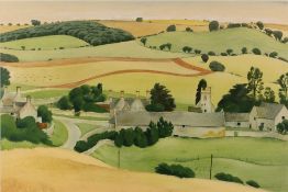 Norman Neasom (1915-2010) 'Cutsdean' watercolour, signed and dated 1960 lower right, 35cm x 54cm