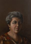Attributed to Ruth Simpson (1889-1964) 'Louisa Maria Saville (wife of Dr John Nightingale) oil on