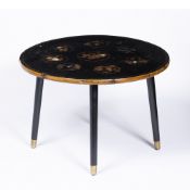 Aesthetic movement chinoiserie lacquered occasional table in the Chinese taste with circular top