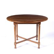Attributed to William Birch of High Wycombe circular topped table, walnut, the table top marked to