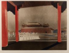 Patrick Procktor (1936-2003) 'Forbidden city, Peking' etching and aquatint, signed and numbered 4/75
