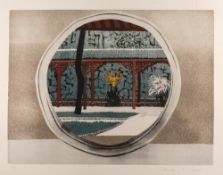 Patrick Procktor (1936-2003) 'Yellow Dragon cave' etching and aquatint, signed and numbered 4/75 in