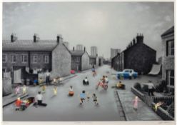 Leigh Lambert (b.1979) 'Summer in the city' limited edition print, numbered 61/75, signed in