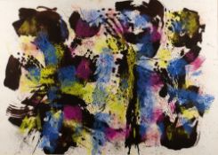 William Gear (1915-1997) 'Early spring' gouache, signed and dated 1959 lower right, 56cm x 78cm