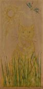 E. P. Mes**** (20th Century School) 'Day Cat' screenprint, dated 1964, signed and numbered 4/6 in