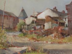 Stanley J Banner (b.1916) 'Herefordshire farmstead' watercolour, signed lower left, 33cm x 43cm