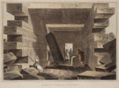 After Luigi Mayer(1755-1803) Aquatint 'Interior of the Temple of Jupiter Ammon' from Views in the