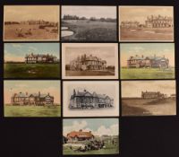 Collection of Royal Lytham and St Anne’s golf course and club house postcards from the early 1900s
