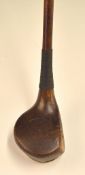 James Bradbeer “Peggy” patent brassie – featuring 3x rows of 5 metal screws to the face – replaced
