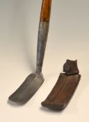 Good Holtzapffel forged metal curved blade weed cutting golf club – reg. design no. 688184 -