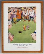 Guinness Golf Advertising Print artwork by HM Bateman titled ‘The Dream of the Golfer who forgot his