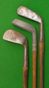 The B&T Reg Pat Alloy mallet head flat lie putter – with rectangular lead face insert and fitted