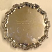 The Gallaher Ulster Open Professional Golf Championship 1967 silver presentation winners salver –