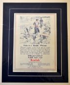 2x early Golf related advertising magazine pages - 1923 Kodak Cameras (Mixed foursomes) and 1950s