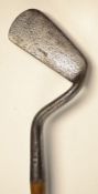 Patent Swan Necked Iron with severe neck bend putting the hands in line with the centre of the