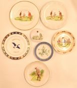 Golfing Ceramic Selection to include Royal Crown Derby Kedleston Park Golf Club Imari dish,