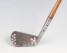 Rare “Ken–it” Patent No. 34917 deep faced mashie niblick – featuring drilled holes to the heel and