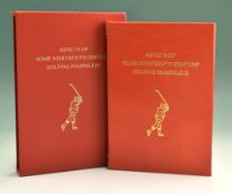 Grant, H R J (Ed) multiple signatures – “Aspects of Some Nineteenth Century Golfing Pamphlets”
