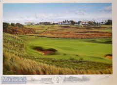Graeme Baxter signed Open Golf Championship colour print - 2002 Official Muirfield Open Golf
