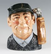 Royal Doulton ‘Golfer’ D6784 Character Jug special edition new colourway 1987 for John Sinclair,