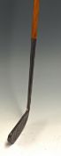 An Oke Patent Putter with 7.5” Long narrow Hosel, deep blade with rounded toe stamped Fred Whiting