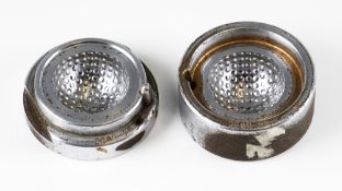 Early steel dimple golf ball mould – large size ball mould stamped D880 55 to the rim of both