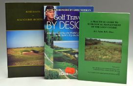 Collection of various soft back books on golf architecture (3) S Taylor “A Practical Guide to