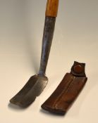 Holtzapffel curved blade weed cutting practice golf club – the hosel stamped with makers details and