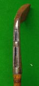 An unnamed Mid Iron with the most unusual cut out hosel - showing the exposed shaft inside, with