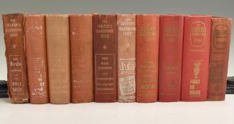 Collection of “The Golfers Hand Books” from 1929 onwards (10) to incl 1929 (working copy A/F),