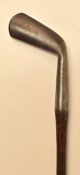 Interesting W Park’s Patent “Driving Cleek” round back smf iron - with relatively neck hosel