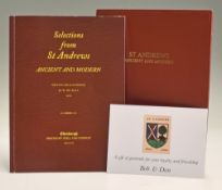 Grant, H R J and D M Wilson III – signed “Selections from St Andrews Ancient and Modern 1870 –