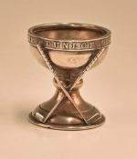 Hallmarked Silver Dunlop Hole in One Golf Ball Cup hallmarked Birmingham 1928, height 5cm, weight