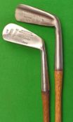 2x original Juvenile golf clubs – Charles Gibson wide flange sole putter and A Hunter “Scottie Iron”
