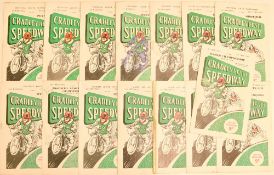 1961 Cradley Heath Speedway Programme Selection includes Provincial League Cup Final 1st leg,